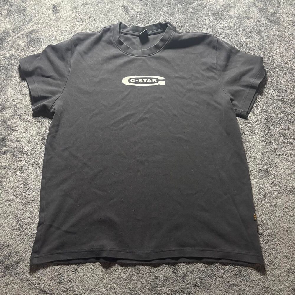 G-star Old Skool Logo T-Shirt Men’s XL Black Graphic Streetwear